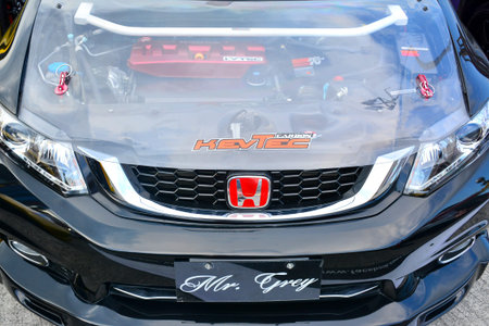 PASIG, PH - MAY 13 - Honda civic at Hot Import Nights car show on May 13, 2018 in Pasig,...
