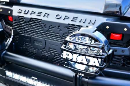 PASIG, PH - MAY 13 - Ford ranger pick up emblem at Hot Import Nights car show on May 13, 2018 in...