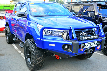 PASIG, PH - MAY 13 - Toyota hilux pick up at Hot Import Nights car show on May 13, 2018 in Pasig,...