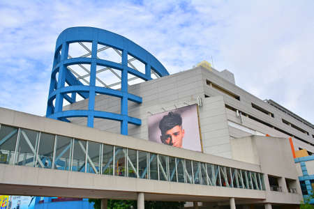 PASAY, PH - JULY 15 - SM Mall of Asia mall facade on July 15, 2018 in Pasay, Philippines. Shoemart (SM) brand is a chain of shopping malls in the Philippines.のeditorial素材