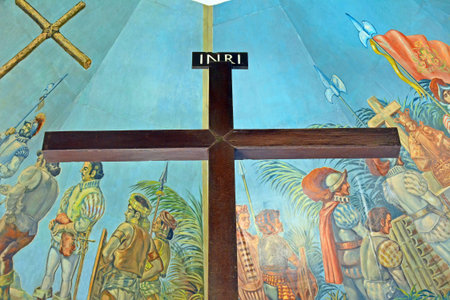 CEBU, PH - JUNE 17 - Magellan's Cross on June 17, 2017 in Cebu, Philippines.のeditorial素材