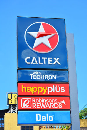 CEBU, PH - JUNE 17 - Caltex fuel sign on June 17, 2017 in Cebu, Philippines.