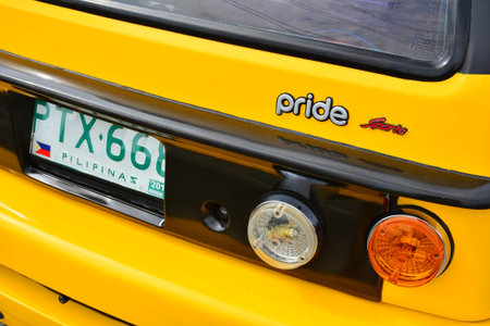MARIKINA, PH - AUGUST 28 - Kia pride at Royals Auto Moto Show on August 28, 2018 in Marikina,...