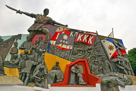 MANILA, PH - OCT 7 - Andres Bonifacio Shrine on October 7, 2017 in Manila, Philippines. The shrine shows the life story of Andres Bonifacio, a Philippine hero from his childhood to his death.のeditorial素材