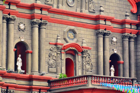 MANILA, PH - OCT 7 - Binondo Church facade on October 7, 2017 in Manila, Philippines.のeditorial素材