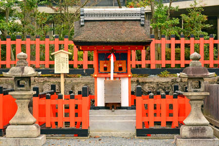 KYOTO, JP - APRIL 10 - Fushimi Inari Taisha shrine on April 10, 2017 in Kyoto, Japan. Fushimi Inari was dedicated to the gods of rice and sake by the Hata family in the 8th century.のeditorial素材