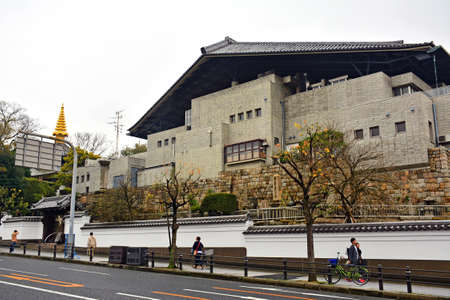 OSAKA, JP - APRIL 8 - Japanese modern building on April 8, 2017 in Osaka, Japan.のeditorial素材