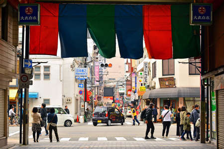 OSAKA, JP - APRIL 9 - Nipponbashi 2 street on April 9, 2017 in Osaka, Japan.のeditorial素材