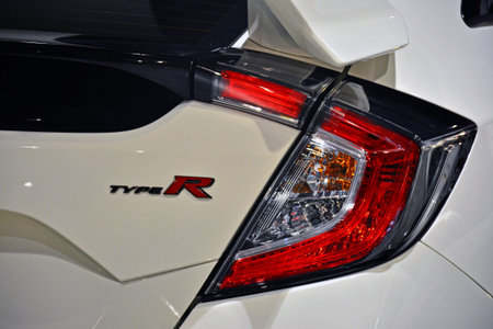 PASAY, PH - MAY 19 - Honda civic type r brake light at Trans Sport Show on May 19, 2018 in Pasay,...