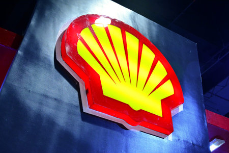 PASAY, PH - MAY 19 - Shell logo sign at Trans Sport Show on May 19, 2018 in Pasay, Philippines.