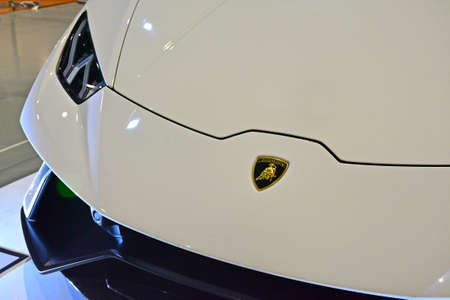 PASAY, PH - MAY 19 - Lamborghini super car at Trans Sport Show on May 19, 2018 in Pasay, Philippines.のeditorial素材