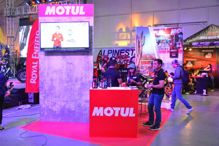 PASIG, PH - MARCH 9 -Â Motul oil booth at Ride Ph motorcycle show on March 9, 2019 in Pasig, Philippines.のeditorial素材