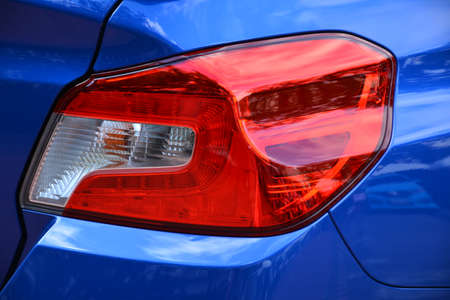 MANILA, PH - NOVEMBER 10 - Subaru impreza brake light at Transknight transport show on November 10, 2018 in Manila, Philippines.のeditorial素材