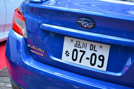 MANILA, PH - NOVEMBER 10 - Subaru impreza at Transknight transport show on November 10, 2018 in...
