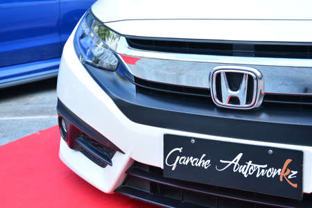 MANILA, PH - NOVEMBER 10 - Honda civic at Transknight transport show on November 10, 2018 in Manila, Philippines.のeditorial素材