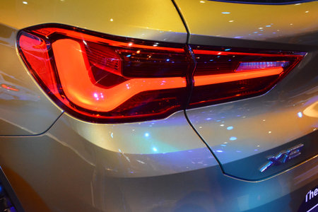 PASAY, PH - OCT 27 - BMW x2 brake light at Philippine International Motor Show on October 27, 2018 in Pasay, Philippines.のeditorial素材
