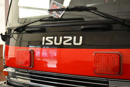 PASIG, PH - MAY 18 - Isuzu fire truck at 1st U Trip Rebuilt truck show on May 18, 2019 in Pasig, Philippines.のeditorial素材