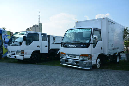 PASIG, PH - MAY 18 - Isuzu delivery truck at 1st U Trip Rebuilt truck show on May 18, 2019 in Pasig, Philippines.のeditorial素材