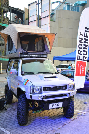 QUEZON CITY, PH - APR 13 - Suzuki jimny at Rev up car show on April 13, 2019 in Quezon City,...