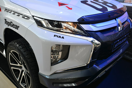 PASAY, PH - MAY 25 - Mitsubishi xpander head light at 25th Trans Sport Show on May 25, 2019 in...