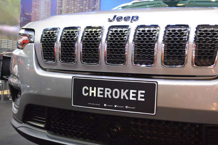 PASAY, PH - APR 7 - Jeep cherokee at Manila International Auto Show on April 7, 2019 in Pasay, Philippines.のeditorial素材
