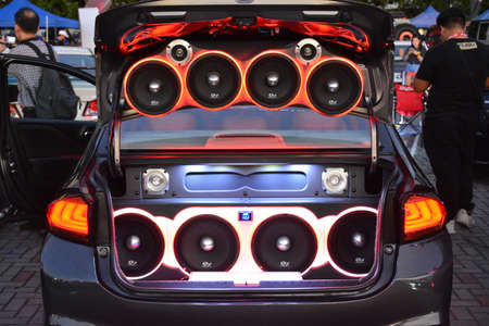 PASAY, PH - DEC 8 - Honda city at Bumper to Bumper car show on December 8, 2018 in Pasay, Philippines.のeditorial素材