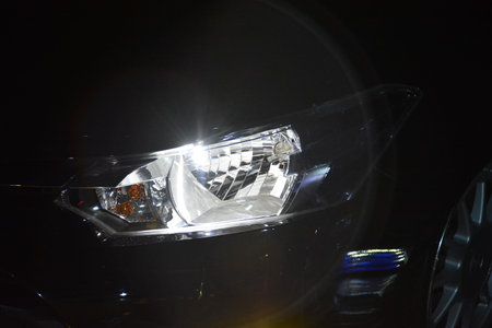 PASAY, PH - DEC 8 - Toyota vios headlight at Bumper to Bumper car show on December 8, 2018 in Pasay,...