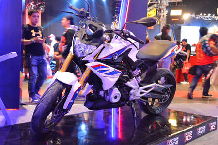 PASAY, PH - MAR 24 - BMW motorcycle at Inside Racing Motor Bike Festival and Trade Show on March 24, 2019 in Pasay, Philippines.のeditorial素材