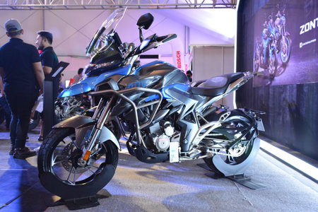 PASAY, PH - MAR 24 - Zontes motorcycle at Inside Racing Motor Bike Festival and Trade Show on March...