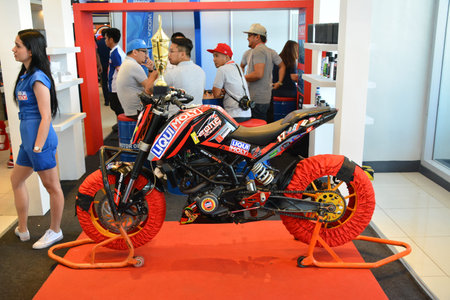 PASAY, PH - MAR 24 - Ktm liqui moly motorcycle at Inside Racing Motor Bike Festival and Trade Show...