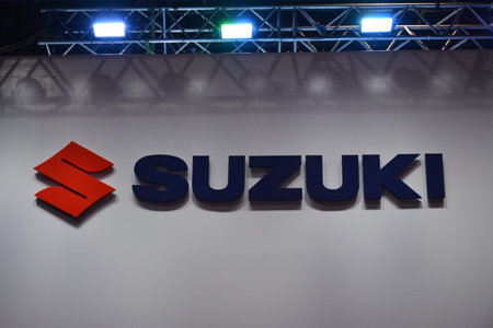 PASAY, PH - MAR 24 - Suzuki sign at Inside Racing Motor Bike Festival and Trade Show on March 24,...