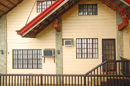 RIZAL, PH - AUG 25 - Cottage facade at Punta de fabian on August 25, 2012 in Baras, Rizal, Philippines.のeditorial素材