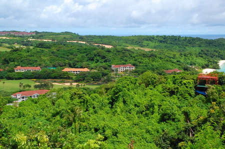 AKLAN, PH - SEPT 11 - Boracay Island overview from Mount Luho view point on September 11, 2012 in Aklan, Philippines.のeditorial素材
