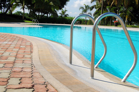 BATANGAS, PH - JUNE 5 - Swimming pool at Mount Malarayat on June 5, 2010 in Lipa, Batangas,...
