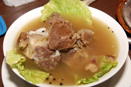 Bulalo soup beef dish from Philippines serve in restaurant menuの写真素材