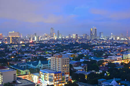 QUEZON CITY, PH - JULY 29 - Quezon city overview on July 29, 2018 in Quezon City, Philippinesのeditorial素材