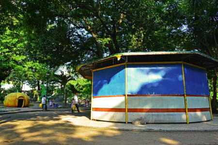 MANILA, PH - SEPT 8 - Children playground food stall on September 8, 2018 in Manila, Philippines.のeditorial素材