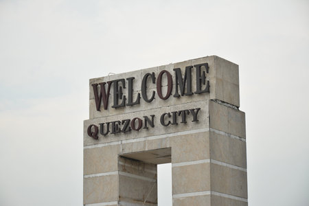 QUEZON CITY, PH - NOV 24 - Welcome rotunda structure on November 24, 2018 in Quezon City, Philippines.のeditorial素材
