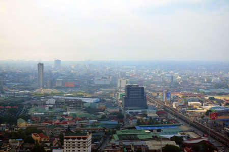 QUEZON CITY, PH - DEC 25 - Quezon city overview during daytime afternoon on December 25, 2018 in Quezon City, Philippines.のeditorial素材