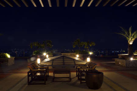 QUEZON CITY, PH - JAN 31 - Roofdeck at Zinnia towers condominium on January 31, 2019 in Quezon City, Philippines.のeditorial素材