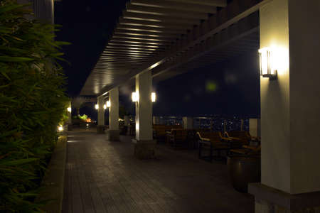 QUEZON CITY, PH - JAN 31 - Roofdeck at Zinnia towers condominium on January 31, 2019 in Quezon City, Philippines.のeditorial素材