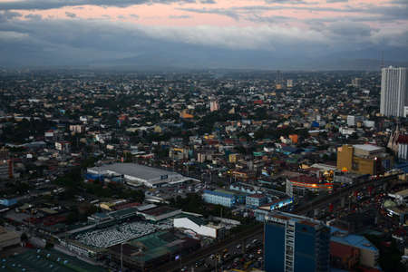 QUEZON CITY, PH - FEB 12 - Quezon city overview during afternoon on February 12, 2019 in Quezon City, Philippines.のeditorial素材
