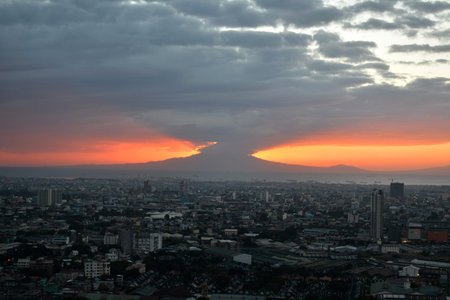 QUEZON CITY, PH - FEB 12 - Quezon city overview during afternoon on February 12, 2019 in Quezon...