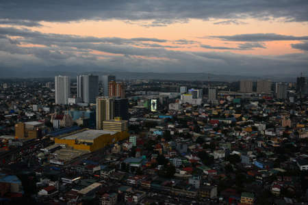 QUEZON CITY, PH - FEB 12 - Quezon city overview during afternoon on February 12, 2019 in Quezon City, Philippines.のeditorial素材
