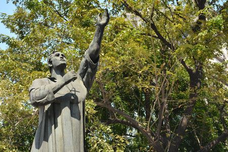 MANILA, PH - FEB 5 - San Lorenzo Ruiz statue on February 5, 2019 in Manila, Philippines.のeditorial素材