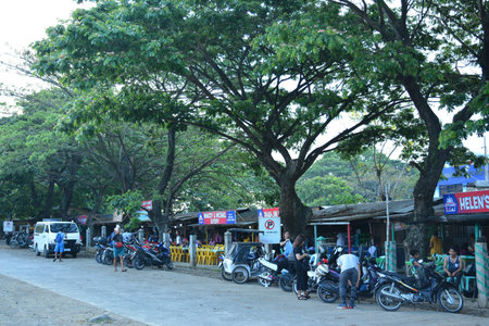 AURORA, PH - APRIL 21 - Eatery facade on April 21, 2019 in Dingalan, Aurora, Philippines.のeditorial素材