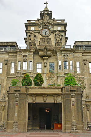 MANILA, PH - JUNE 2 - University of Santo Tomas main building facade on June 2, 2018 in Manila, Philippines.のeditorial素材