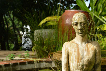 RIZAL, PH - DEC 22 - Pinto art museum human statue on December 22, 2018 in Antipolo, Rizal, Philippinesのeditorial素材