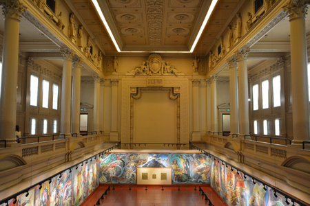 MANILA, PH - APR 7 - National museum of fine arts interior hall on April 7, 2019 in Manila,...