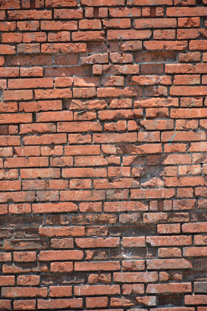Concrete bricks rough brown color surface background